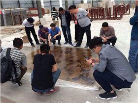 金潤張老師為大家講解仿古地坪施工工藝 金潤張老師為大家講解仿古地坪施工工藝