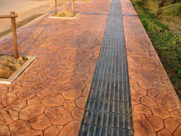 混凝土離子著色劑染色后效果 混凝土離子著色劑染色后效果