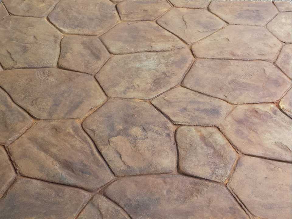 壓模地坪離子著色效果