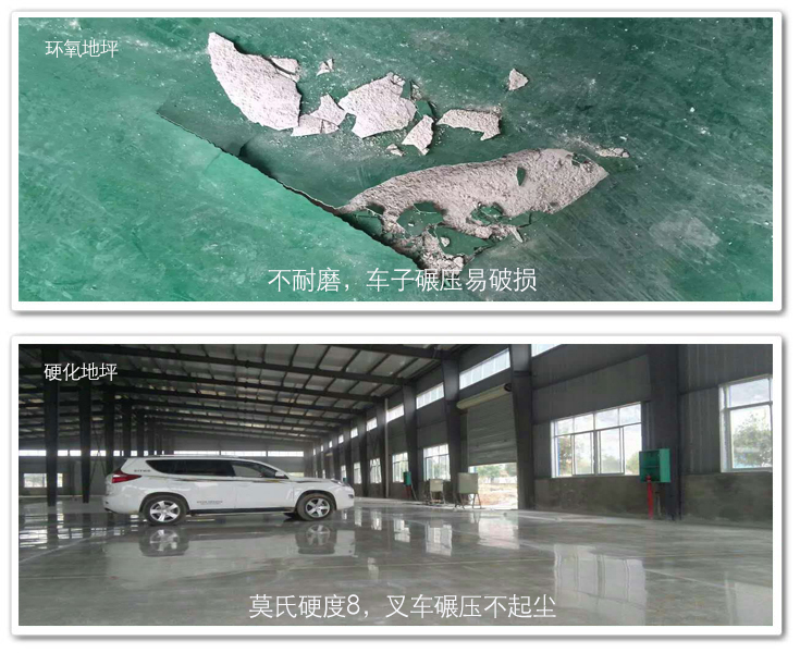 混凝土硬化地坪對(duì)比 混凝土硬化地坪對(duì)比